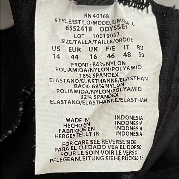 Miraclesuit Odyssey Shimmer Links One Piece Swimsuit NWOT, Size 14 - Picture 11 of 13